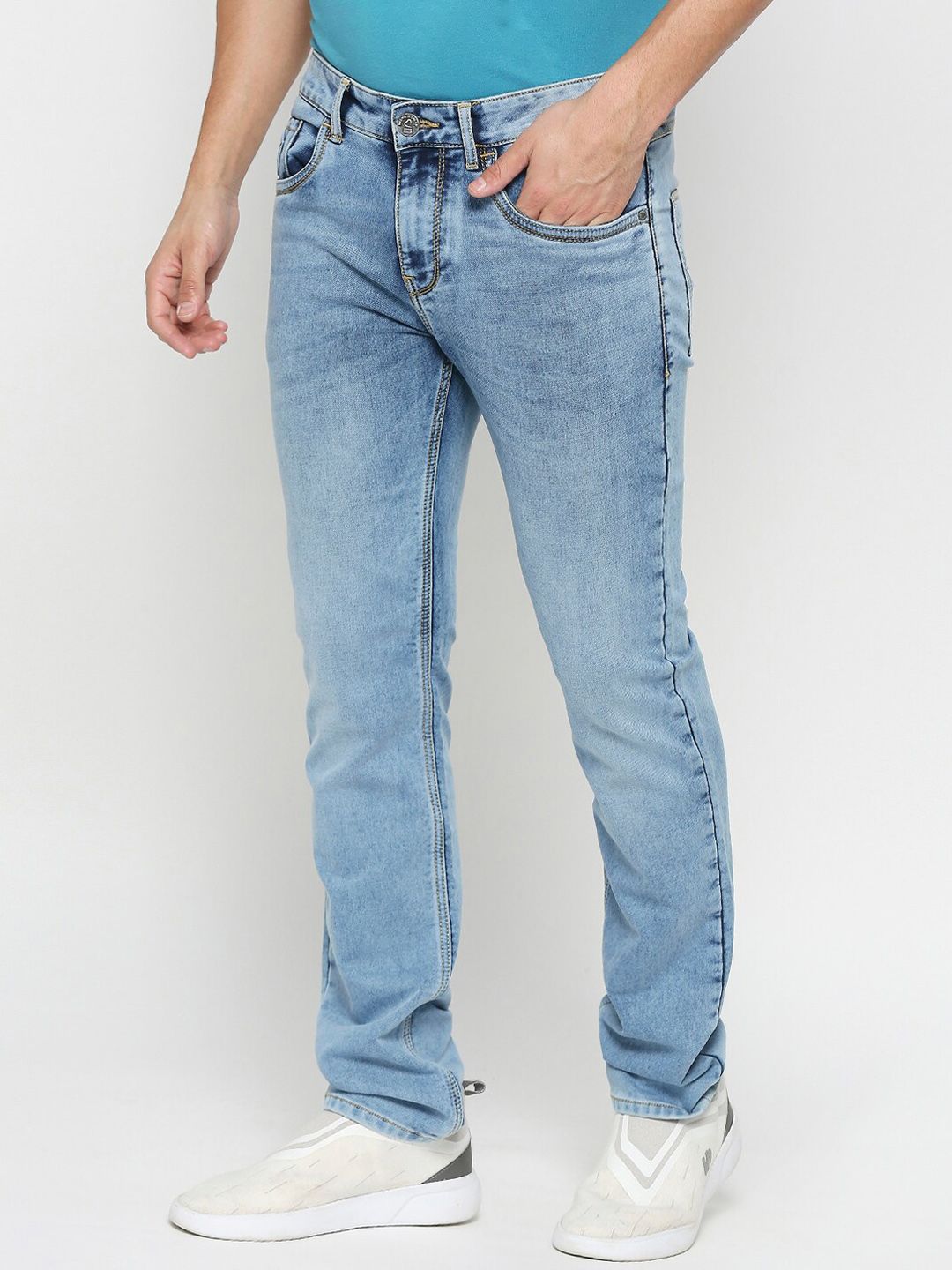 Being Human Men Slim Fit Clean Look Heavy Fade Jeans