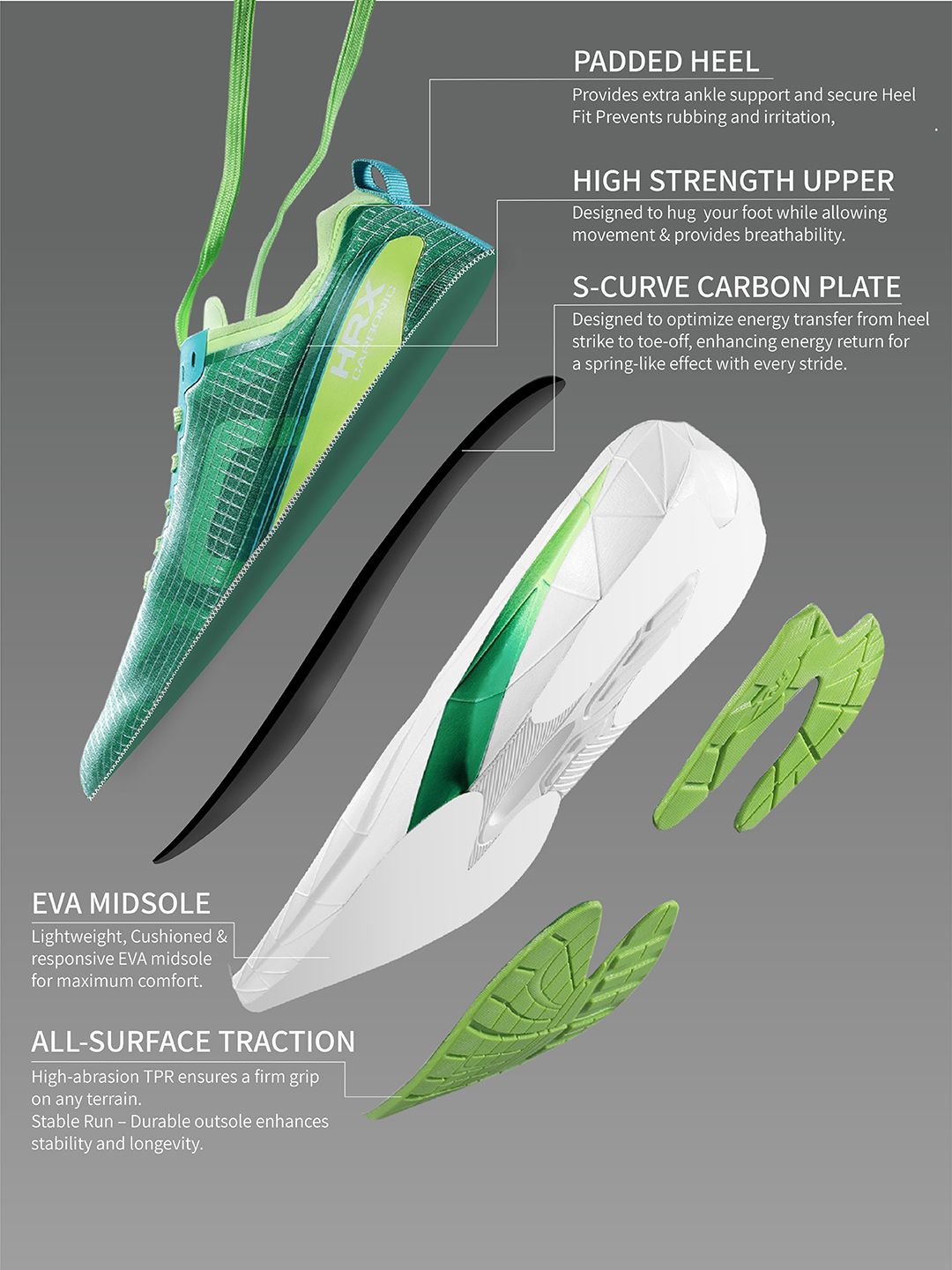 HRX by Hrithik Roshan Men CARBONIC Running Shoes
