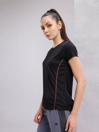 HRX by Hrithik Roshan Contrast Stitch Rapid-Dry Training T-shirt
