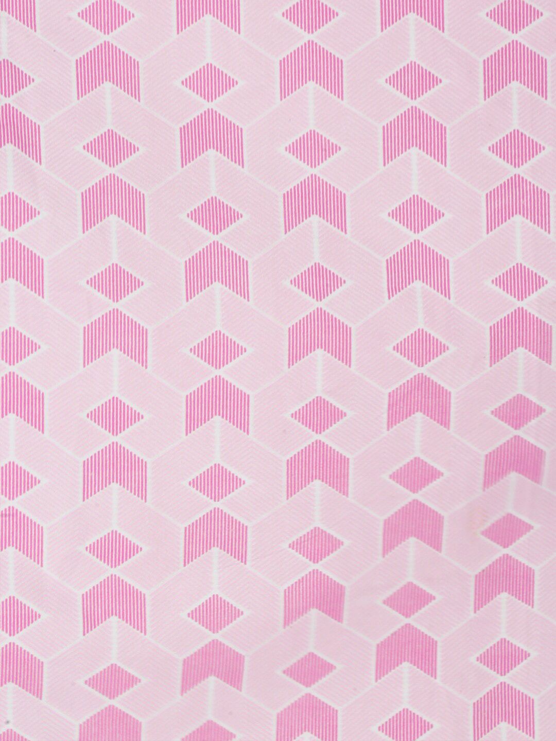 KLOTTHE Pink Cotton 300 TC Fitted Double Fine Bedsheet with 2 Pillow Covers-250 x 220 cm
