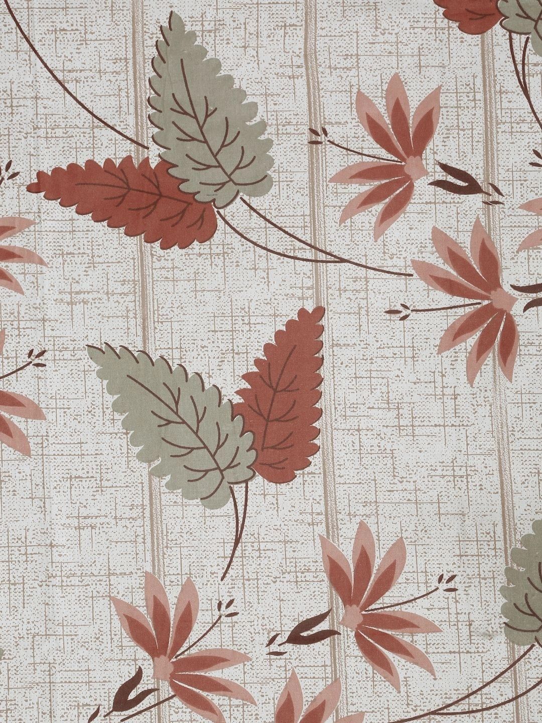 Moda Rapido X KLOTTHE Beige & Red Floral 400 TC Cadar Katil Single dengan 1 Sarung Bantal