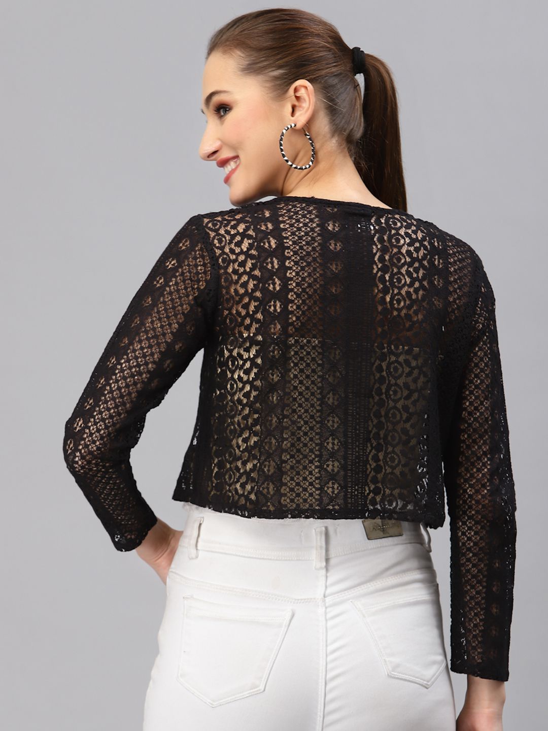 Style Quotient Women Black Shrug