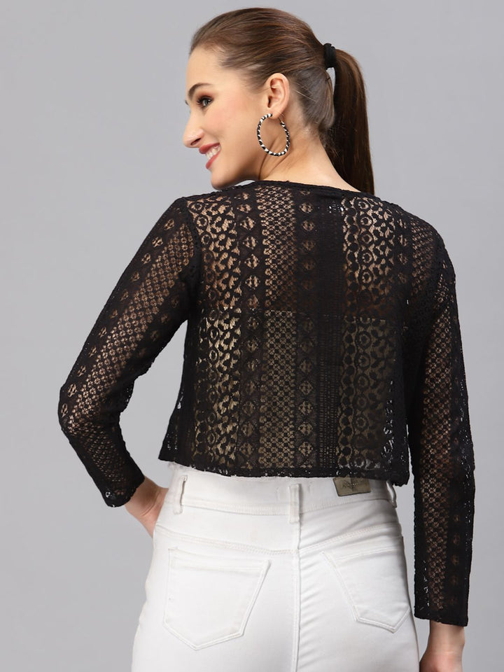 Style Quotient Women Black Shrug