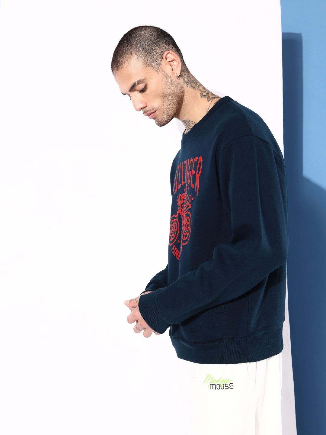 DILLINGER Men Graphic Printed Oversized Sweatshirt