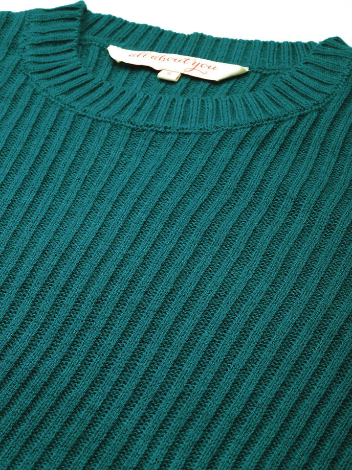 all about you Ribbed Acrylic Sweater Dress
