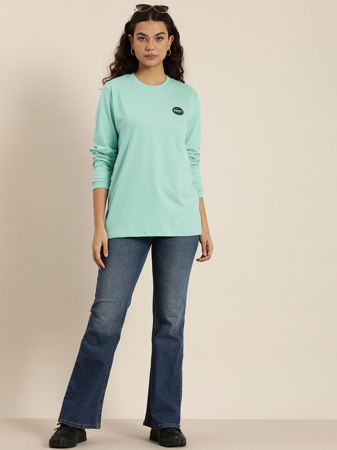 Difference of Opinion Women Printed Oversized T-shirt