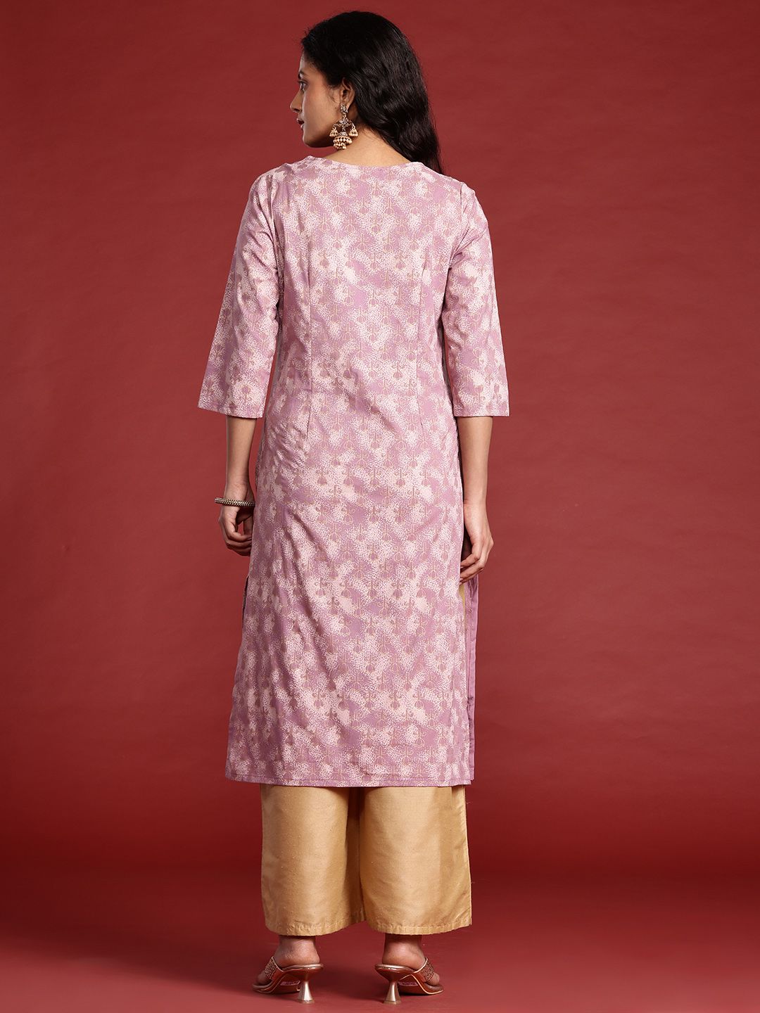 Anouk Cotton Printed Straight Kurta