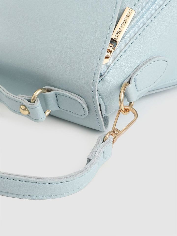 Lino Perros Blue Solid Satchel