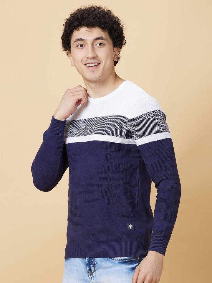 Being Human Men Pure Cotton Colourblocked Pockets T-shirt
