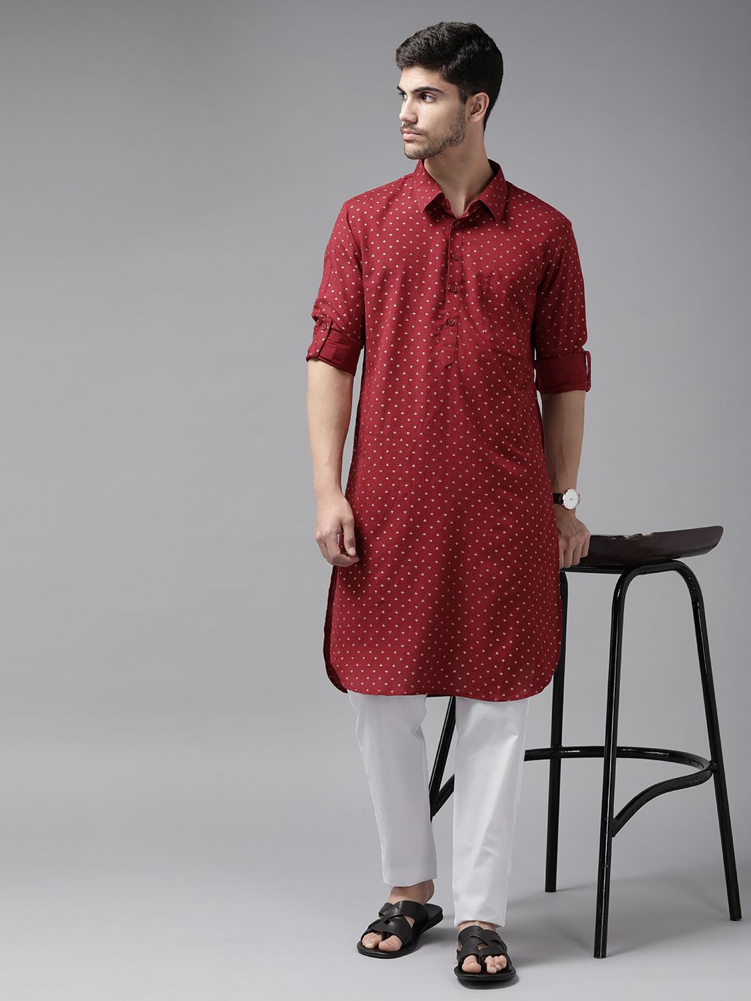 See Designs Ethnic Motifs Printed Regular Pure Cotton Kurta with Pyjamas