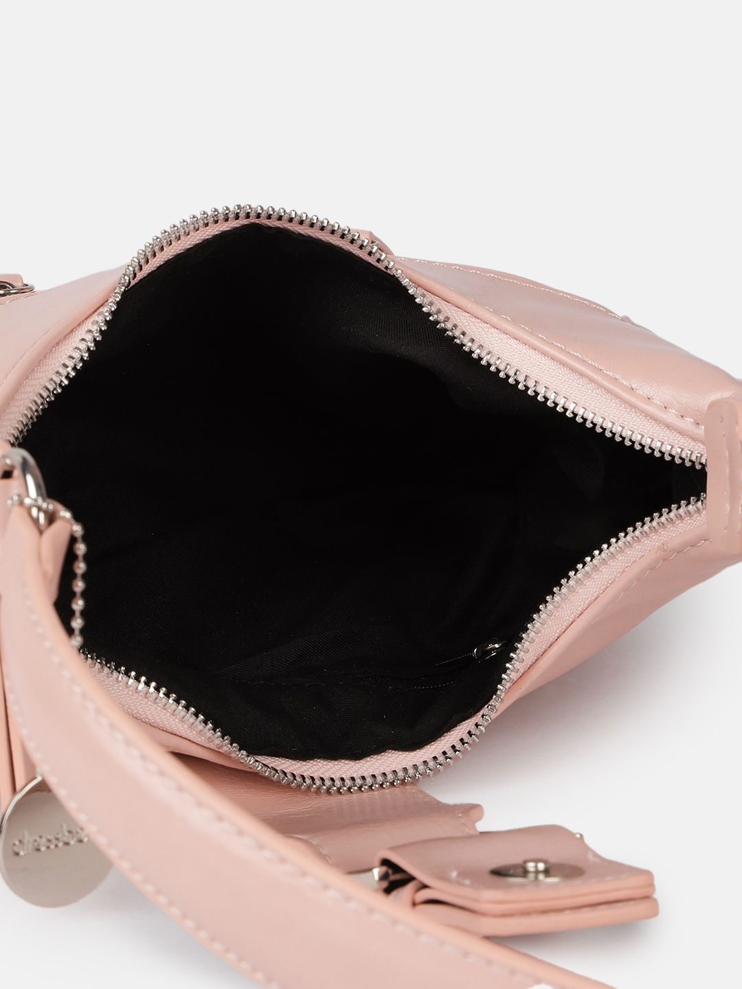DressBerry Structured Buckle Hobo Bag