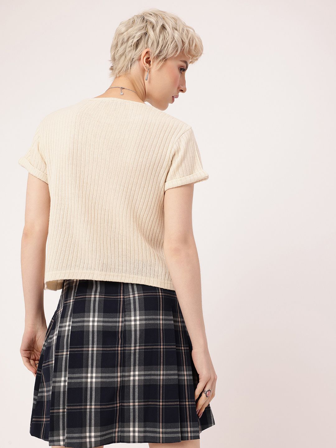 DressBerry Knitted Self Striped Top