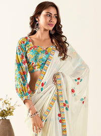 Saree mall Ethnic Motifs Pure Georgette Saree