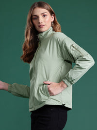 DressBerry Bomber Jacket with Mock Collar
