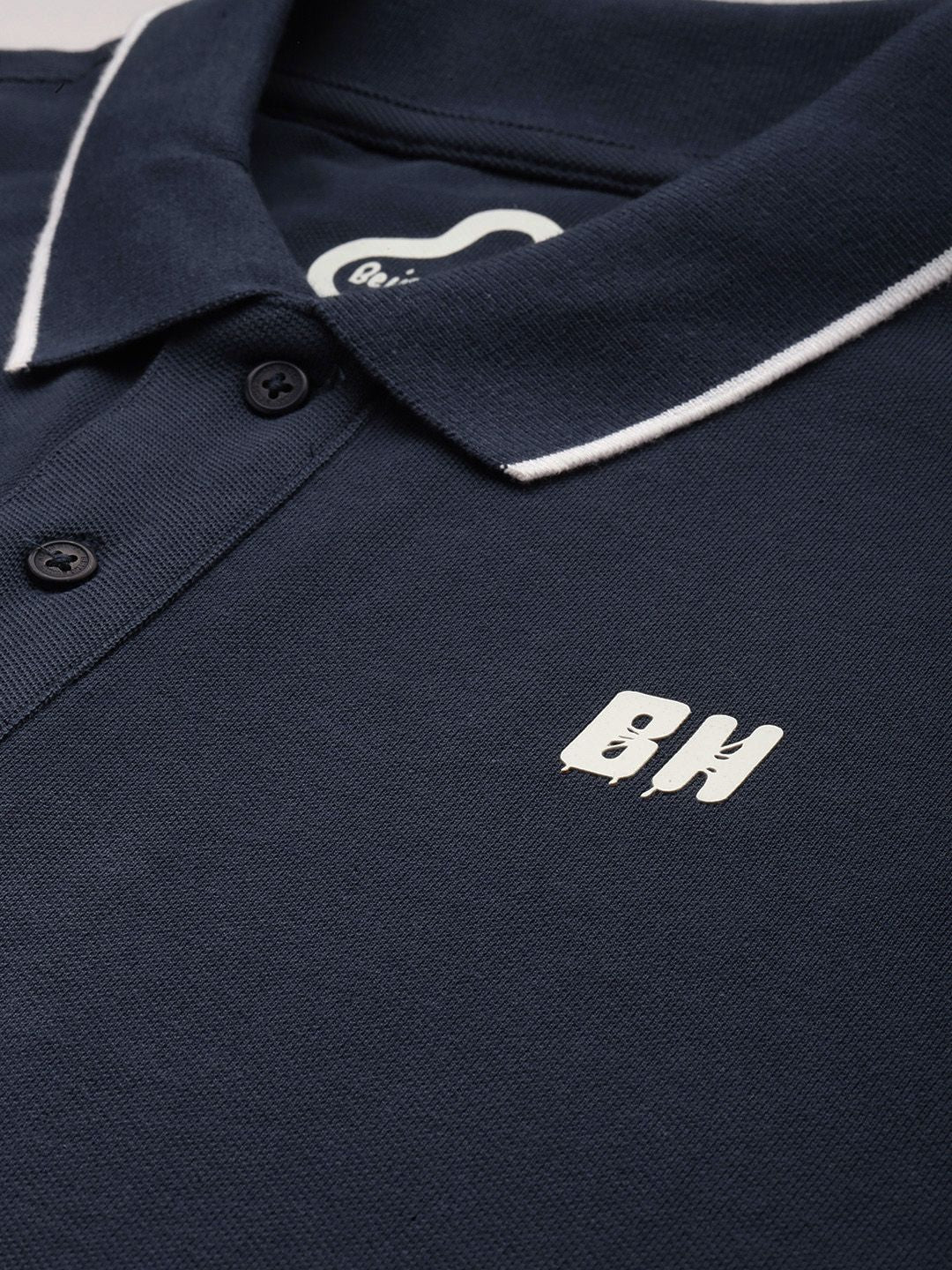 Being Human Polo Collar Pure Cotton T-shirt