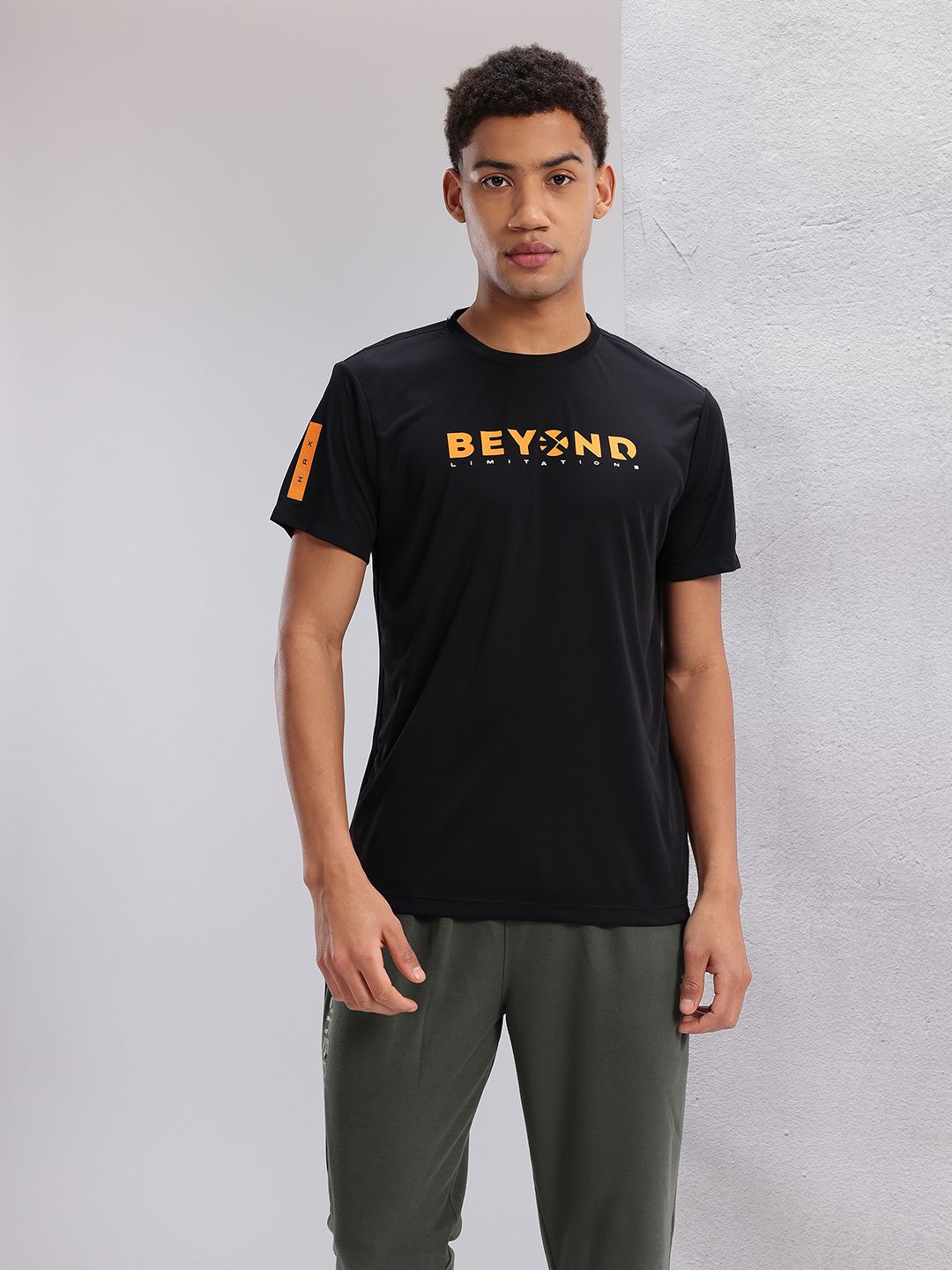 HRX by Hrithik Roshan Printed Rapid-Dry Training T-shirt