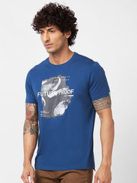 SPYKAR Graphic Printed Slim Fit Cotton Casual T-Shirt