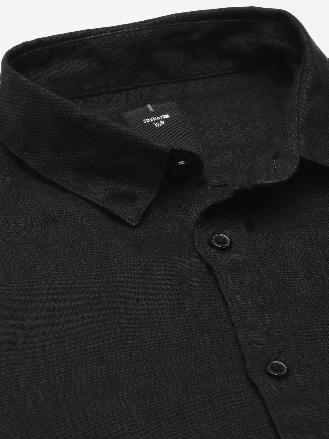 SPYKAR Solid Slim Fit Pure Linen Casual Shirt