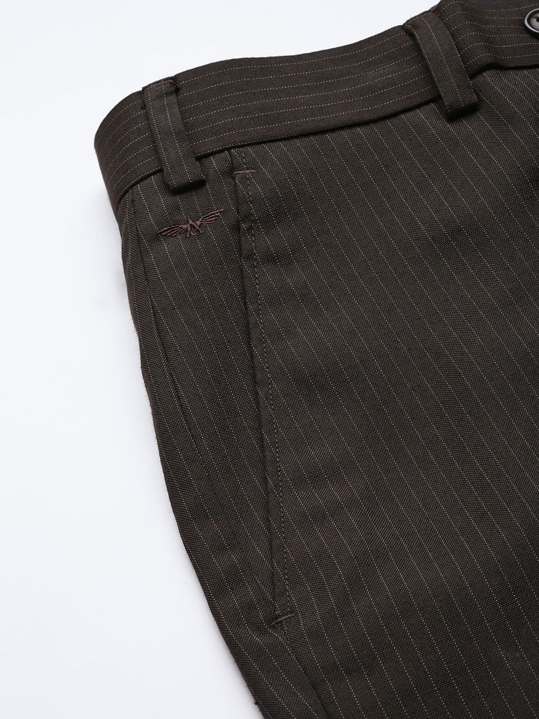 Park Avenue Men Striped Formal Trousers