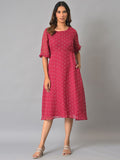 W A-Line Midi Dress