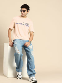 Being Human Graphic & Brand Logo Printed Pure Cotton Easy Fit T-shirt