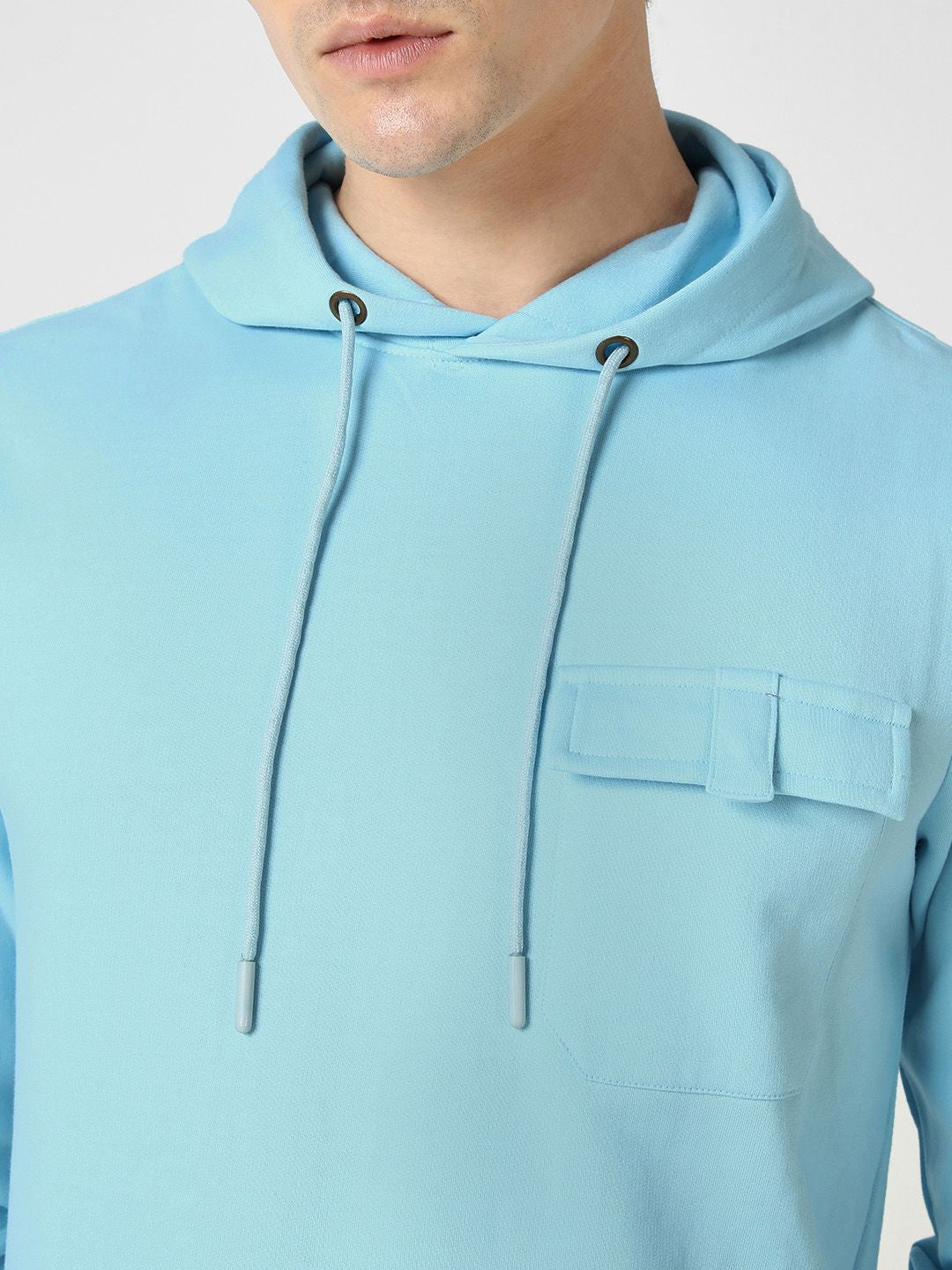 Sweatshirt Leher Bertindas Kotak Urbano Fesyen