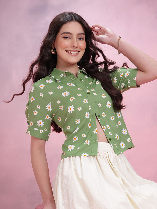 Baju wanita berpakaian wanita bercetak baju kasual