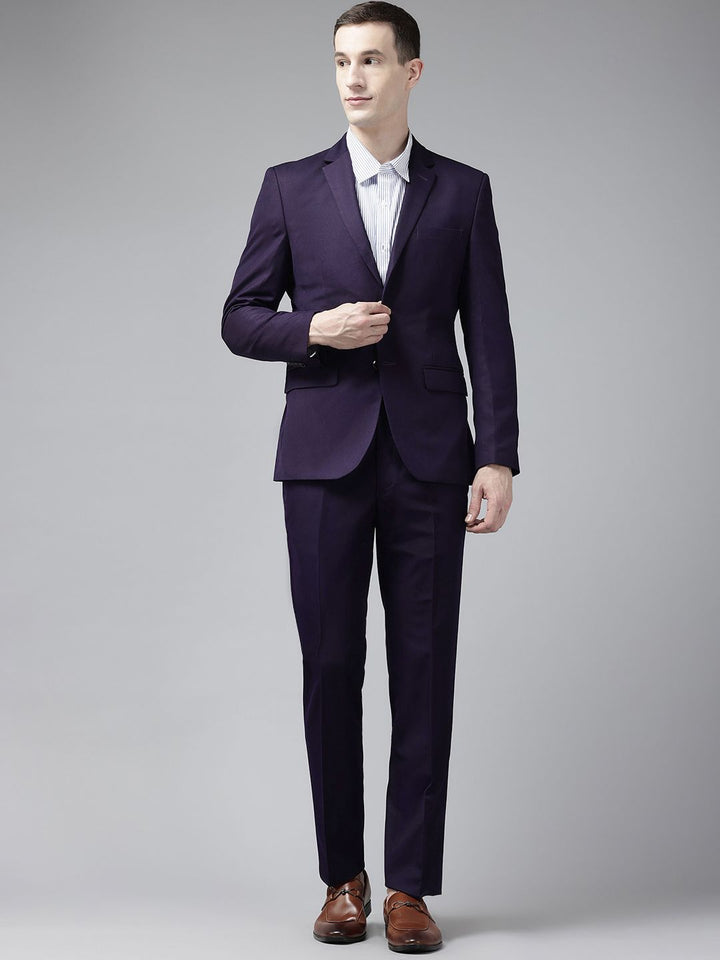 Park Avenue bertelur Lapel Collar Slim Fit 2 Piece Formal Suit