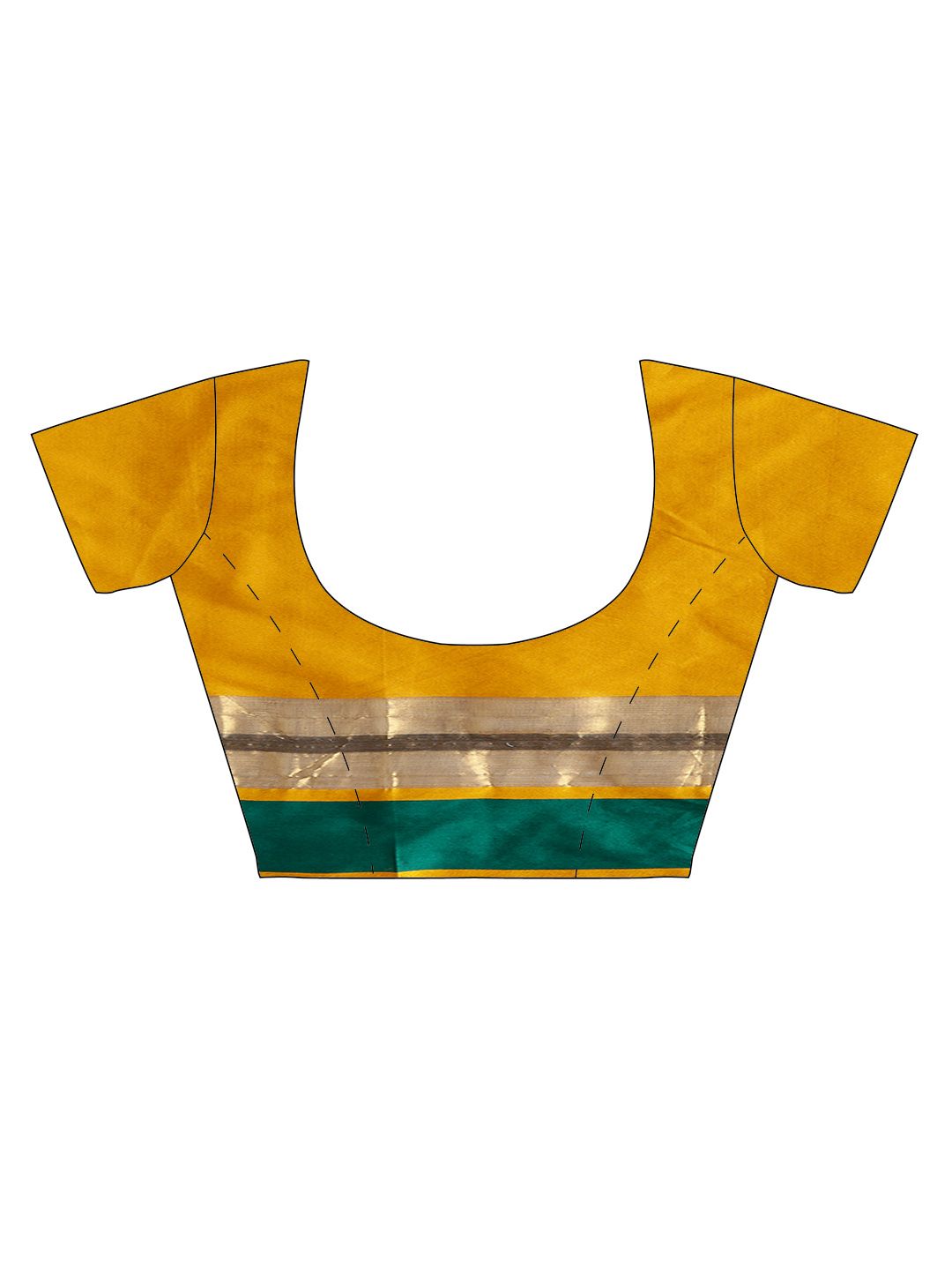 Saree mall Mustard Yellow Solid Saree