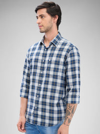 SPYKAR Men Slim Fit Tartan Checks Opaque Checked Casual Shirt