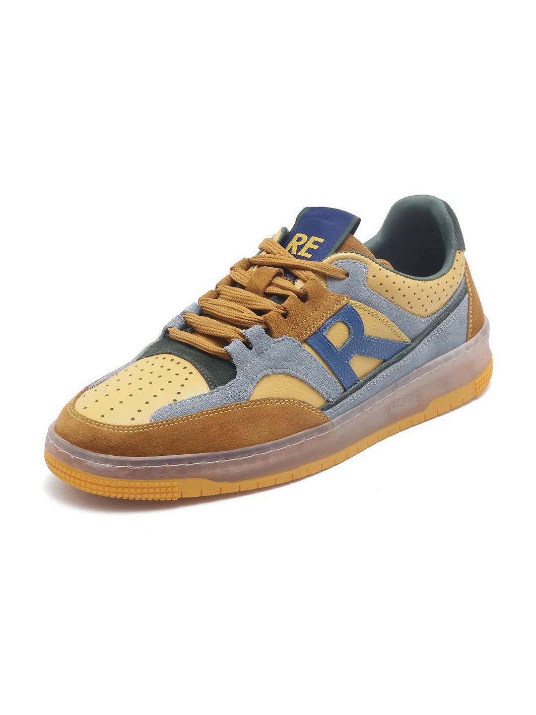 RARE RABBIT Men Perforations Suede Sneakers