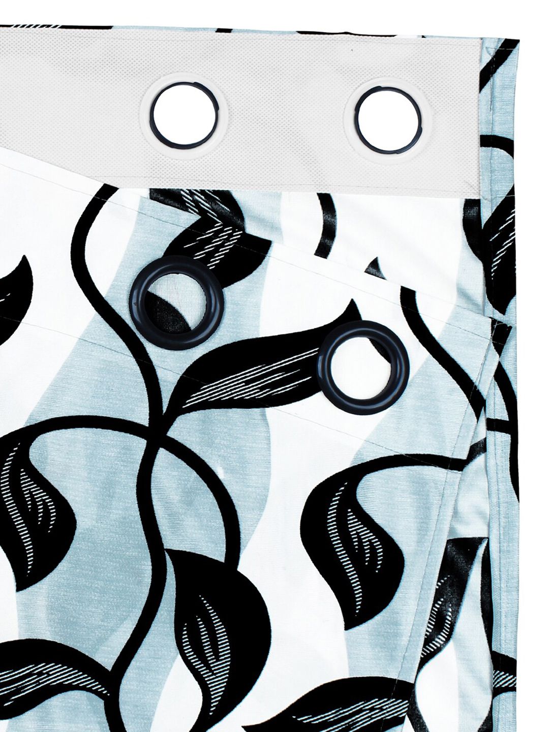 Story@home Nature White & Grey 2 Pieces Ethnic Motifs Printed Window Curtains