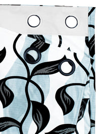 Story@home Nature White & Grey 2 Pieces Ethnic Motifs Printed Window Curtains