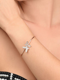 Set Sadur Emas Zaveri Pearls Rose 2 Gelang Gaya