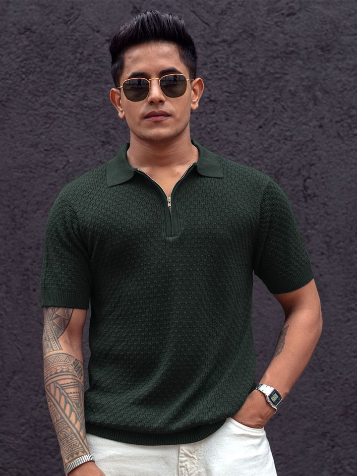 Powerlook Men Polo Collar T-shirt