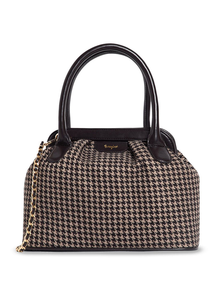 Berrylush Checked Bucket Handheld Bag