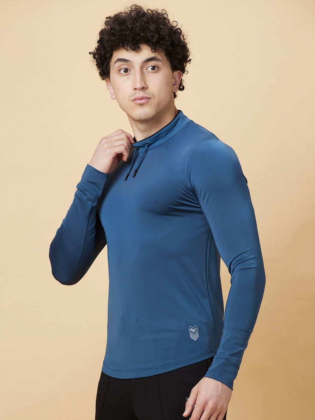 Being Human Men Henley Neck Pockets T-shirt