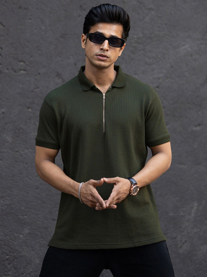 Powerlook Men V-Neck Pockets T-shirt