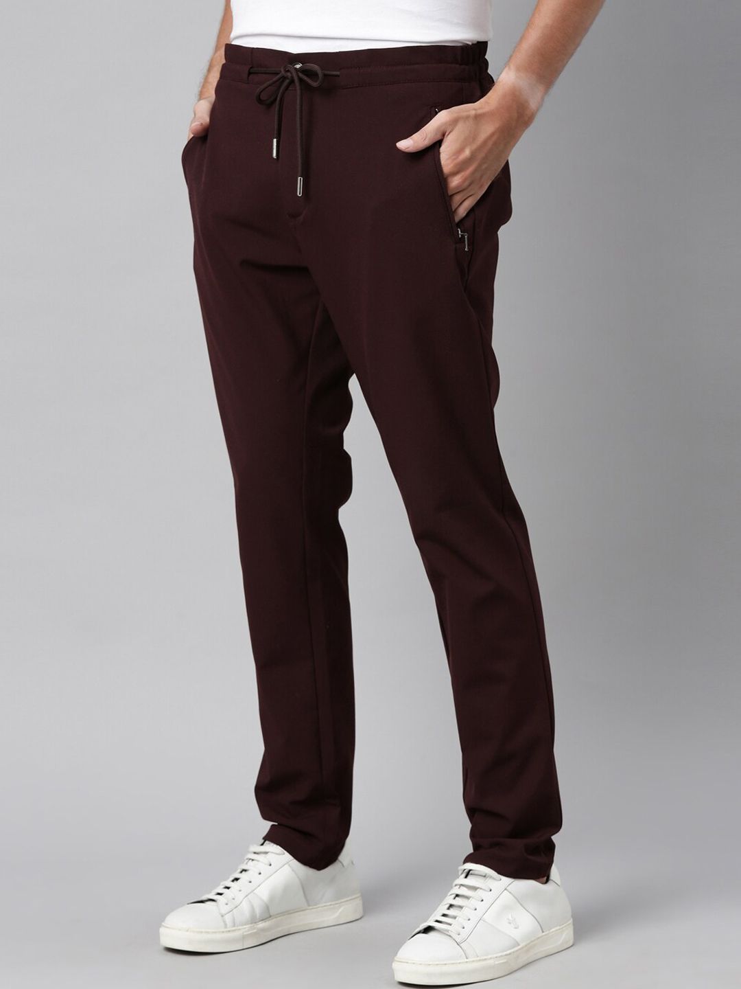 RARE RABBIT Men Move Mid-Rise Slim Fit Trouser