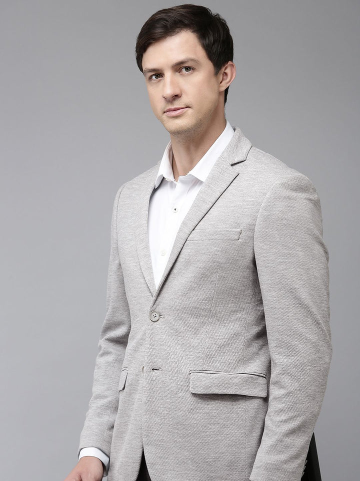 Park Avenue Notched Lapel Single Breasted Super Slim Fit Formal Blazer