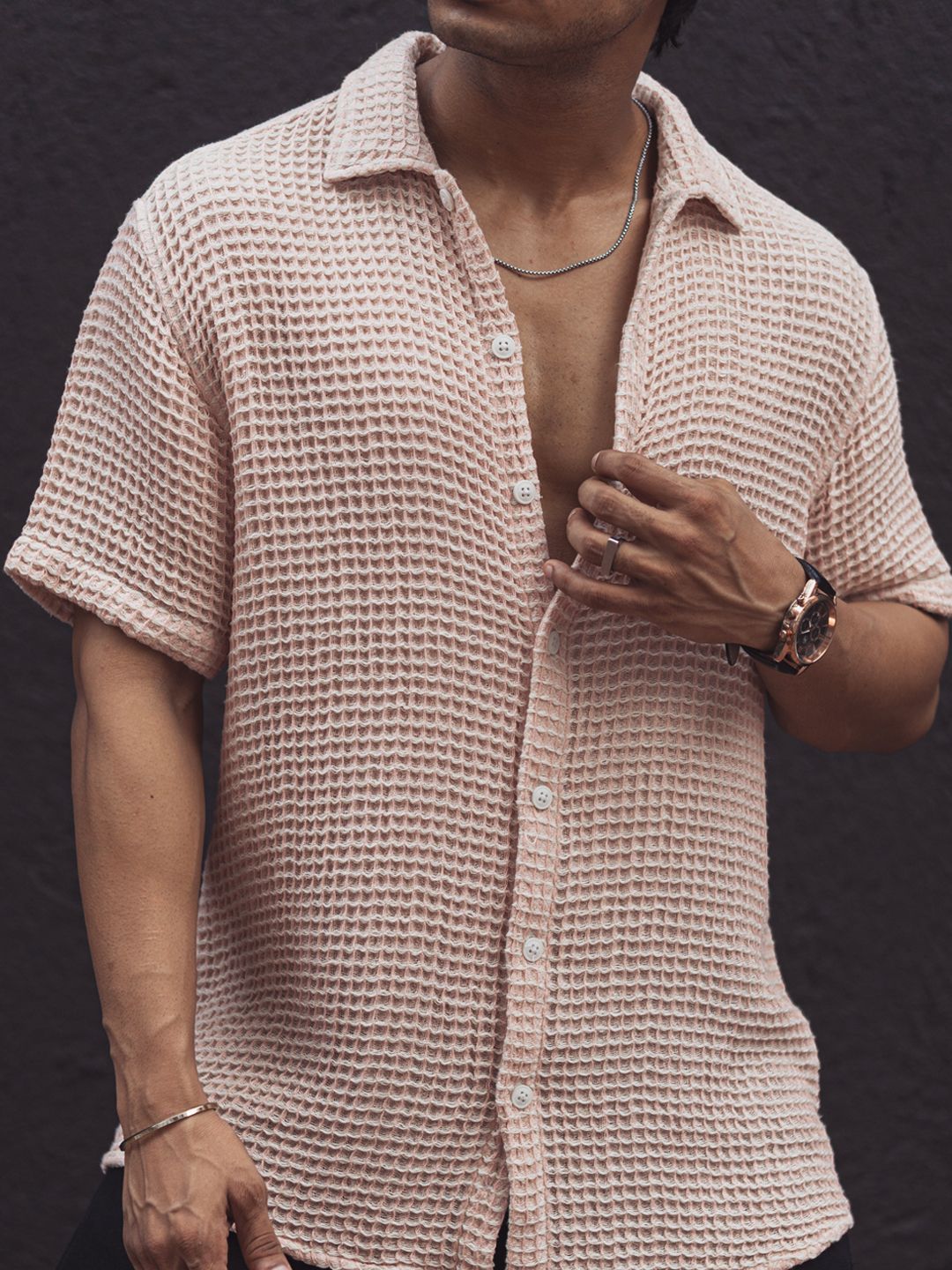 Powerlook Men Opaque Checked Casual Shirt
