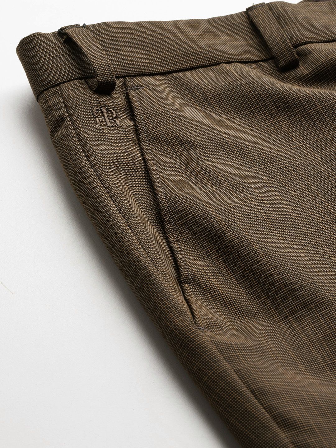 Raymond Men Slim Fit Textured Trousers
