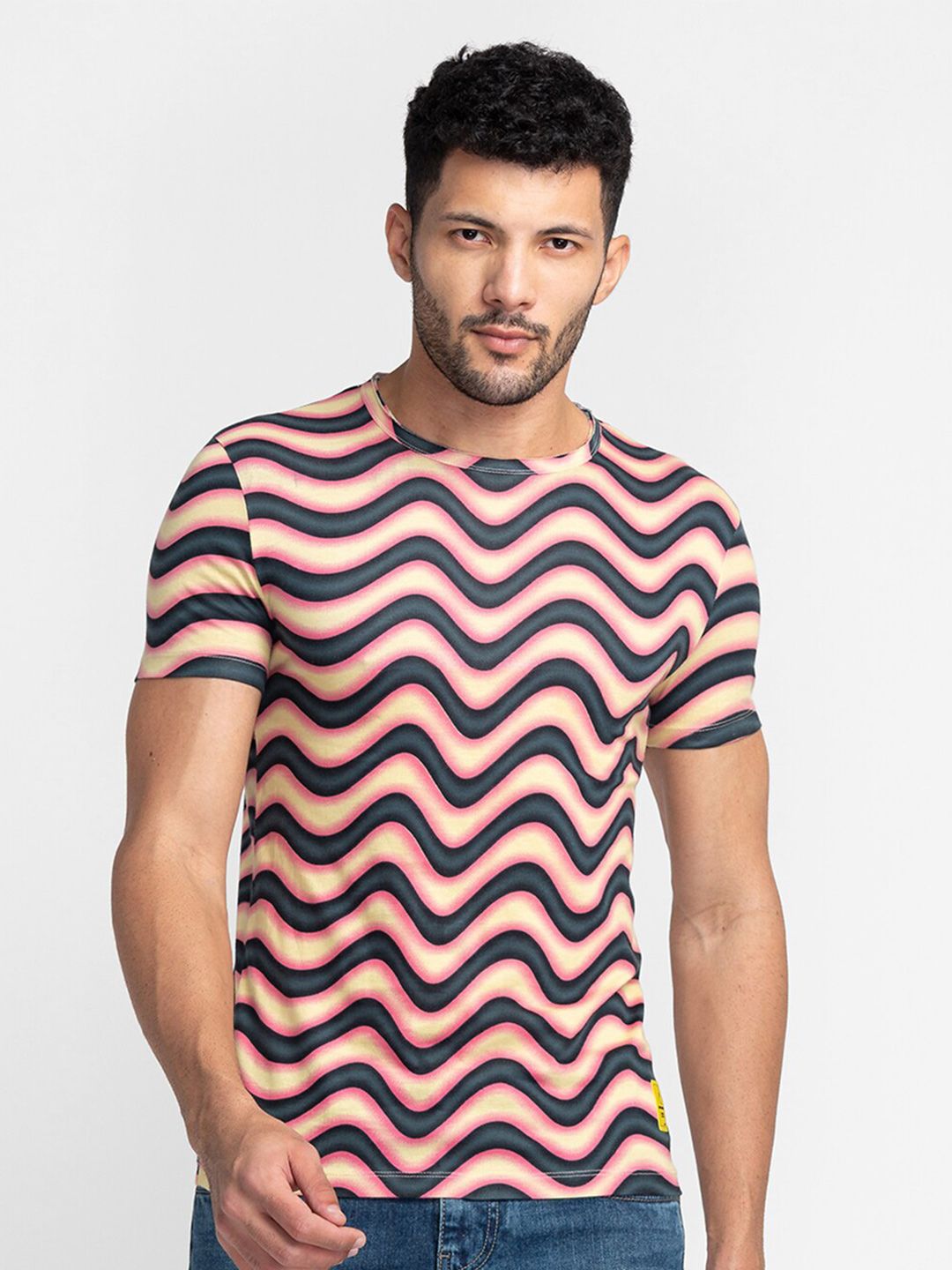 Being Human Horizontal Striped T-shirt