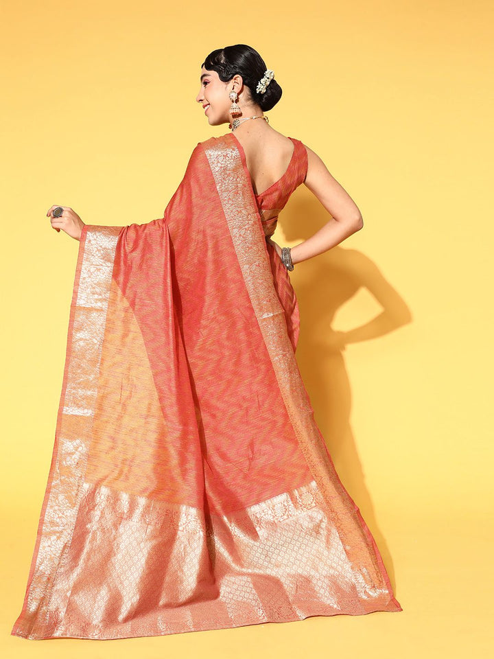 Saree mall Geometric Saree with Woven Design Border