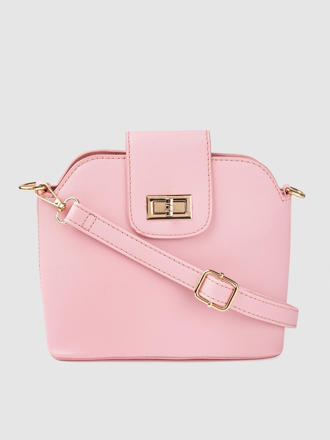 Lino Perros Women Pink Solid Sling Bag