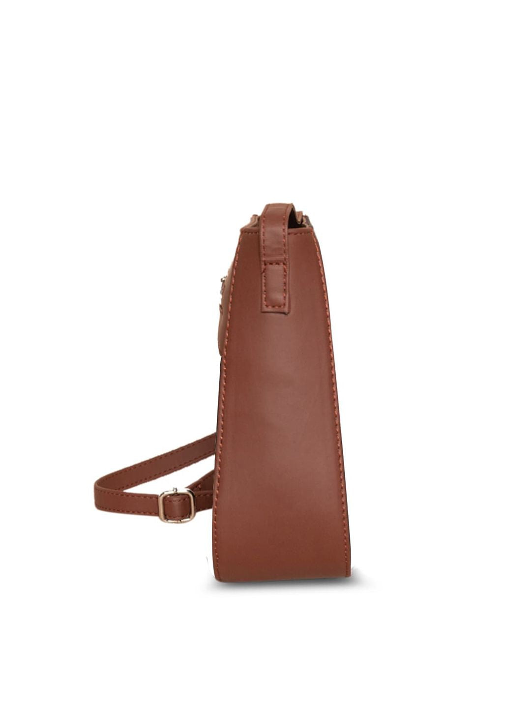 ZOUK Multicoloured Colourblocked Structured Sling Bag with Tasselled