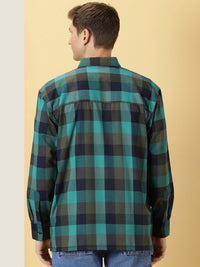 Thomas Scott Smart Checked Opaque Oversized Casual Shirt