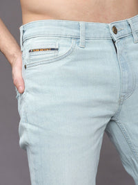 The Indian Garage Co Men Blue Slim Fit Low-Rise Clean Look Stretchable Jeans