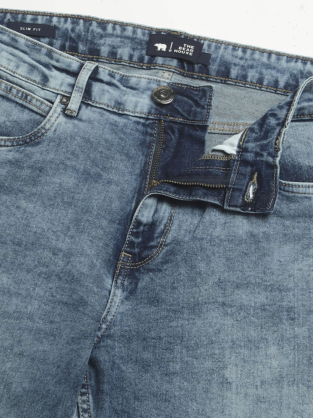 The Bear House Men Mid Rise Slim Fit Jeans