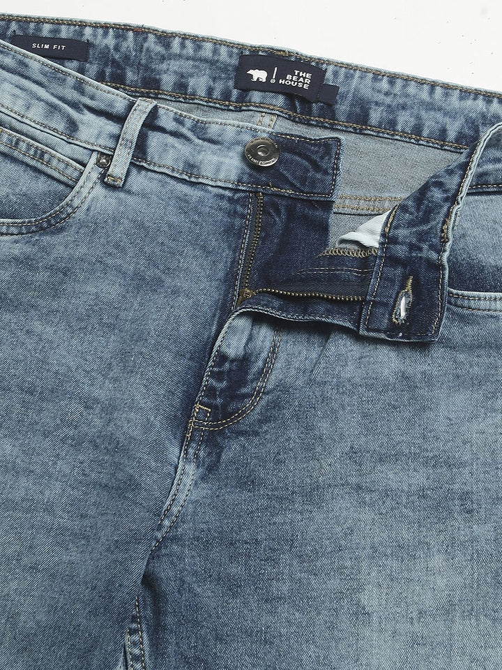 The Bear House Men Mid Rise Slim Fit Jeans